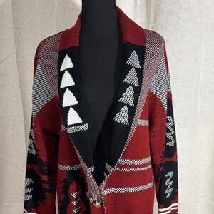 Geometric Patterned Cardigan
